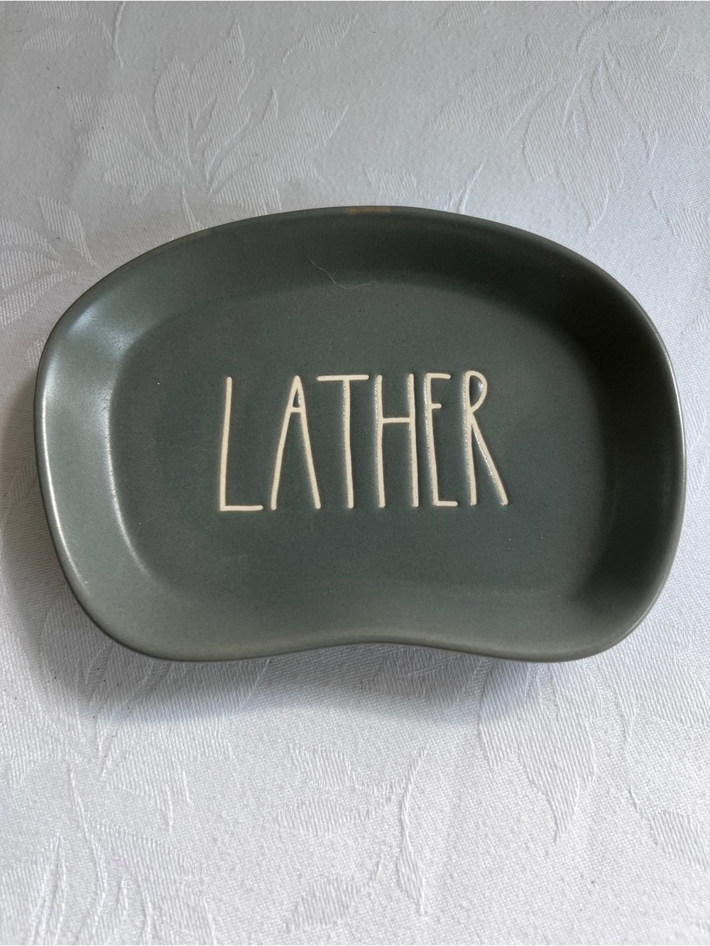 Rae Dunn Gray Grey Lather Soap Dish